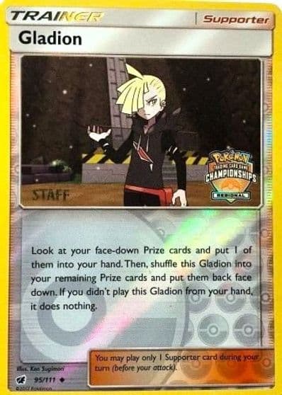 Gladion (Regional Championships) [Staff] League & Championship Cards Pokemon card