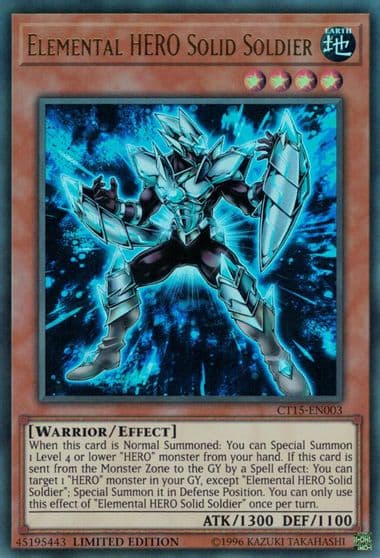 Elemental HERO Solid Soldier 2018 Mega-Tins Yu-Gi-Oh! card