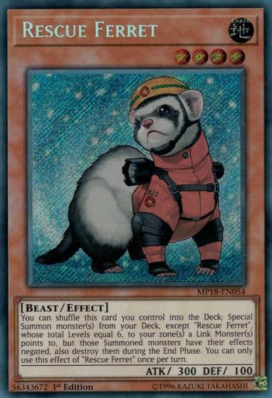Rescue Ferret 2018 Mega-Tins Mega Pack Yu-Gi-Oh! card