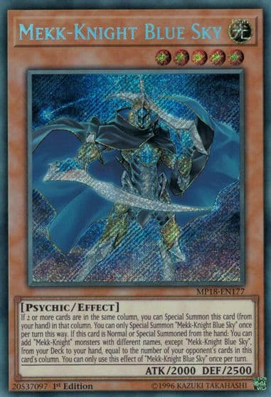 Mekk Knight Blue Sky 2018 Mega-Tins Mega Pack Yu-Gi-Oh! card