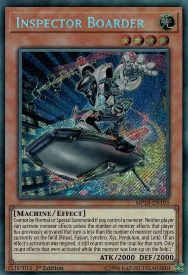 Inspector Boarder 2018 Mega-Tins Mega Pack Yu-Gi-Oh! card