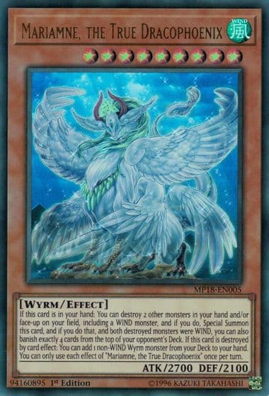 Mariamne the True Dracophoenix 2018 Mega-Tins Mega Pack Yu-Gi-Oh! card