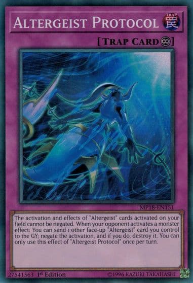 Altergeist Protocol 2018 Mega-Tins Mega Pack Yu-Gi-Oh! card