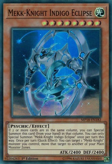 Mekk Knight Indigo Eclipse 2018 Mega-Tins Mega Pack Yu-Gi-Oh! card