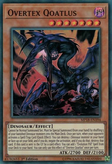 Overtex Qoatlus 2018 Mega-Tins Mega Pack Yu-Gi-Oh! card