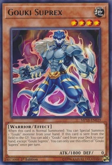 Gouki Suprex 2018 Mega-Tins Mega Pack Yu-Gi-Oh! card
