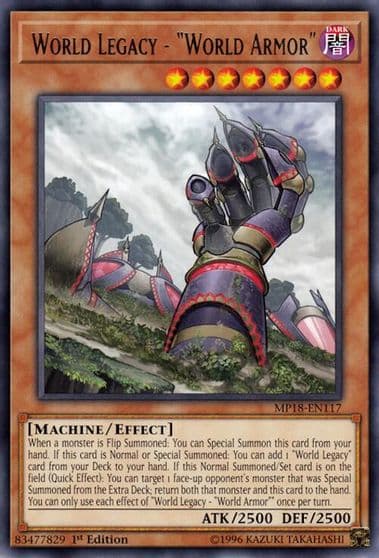 World Legacy World Armor 2018 Mega-Tins Mega Pack Yu-Gi-Oh! card