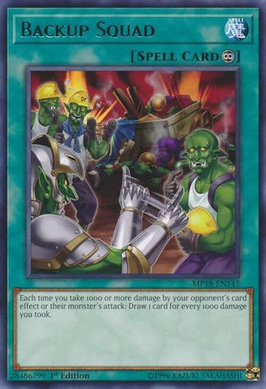 Backup Squad 2018 Mega-Tins Mega Pack Yu-Gi-Oh! card