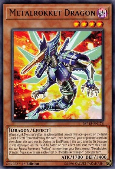 Metalrokket Dragon 2018 Mega-Tins Mega Pack Yu-Gi-Oh! card