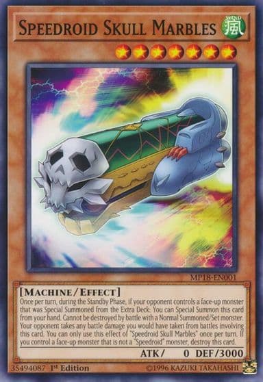 Speedroid Skull Marbles 2018 Mega-Tins Mega Pack Yu-Gi-Oh! card
