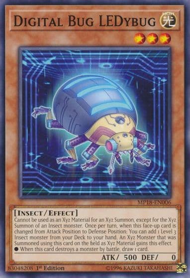 Digital Bug LEDybug 2018 Mega-Tins Mega Pack Yu-Gi-Oh! card