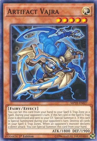 Artifact Vajra 2018 Mega-Tins Mega Pack Yu-Gi-Oh! card