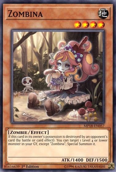 Zombina 2018 Mega-Tins Mega Pack Yu-Gi-Oh! card