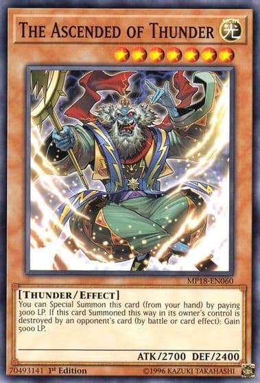 The Ascended of Thunder 2018 Mega-Tins Mega Pack Yu-Gi-Oh! card
