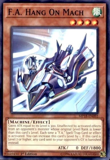FA Hang On Mach 2018 Mega-Tins Mega Pack Yu-Gi-Oh! card