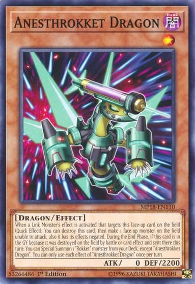 Anesthrokket Dragon 2018 Mega-Tins Mega Pack Yu-Gi-Oh! card