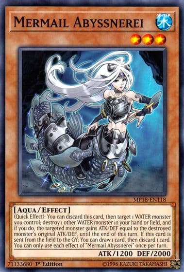 Mermail Abyssnerei 2018 Mega-Tins Mega Pack Yu-Gi-Oh! card