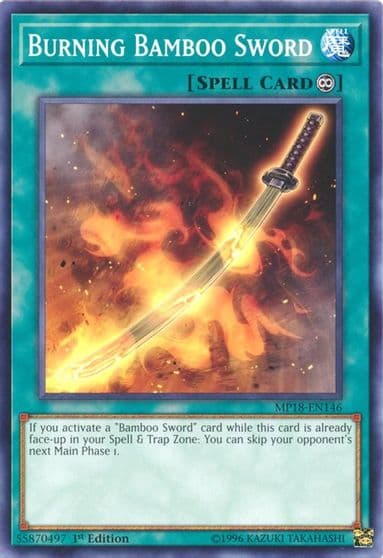 Burning Bamboo Sword 2018 Mega-Tins Mega Pack Yu-Gi-Oh! card