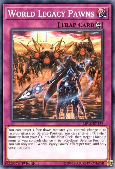World Legacy Pawns 2018 Mega-Tins Mega Pack Yu-Gi-Oh! card