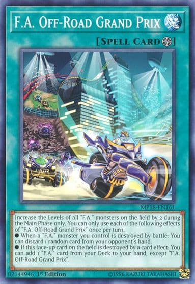 FA Off Road Grand Prix 2018 Mega-Tins Mega Pack Yu-Gi-Oh! card