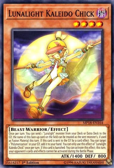 Lunalight Kaleido Chick 2018 Mega-Tins Mega Pack Yu-Gi-Oh! card