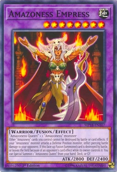 Amazoness Empress 2018 Mega-Tins Mega Pack Yu-Gi-Oh! card