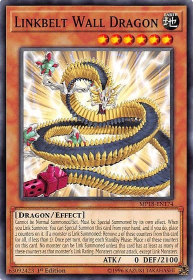 Linkbelt Wall Dragon 2018 Mega-Tins Mega Pack Yu-Gi-Oh! card