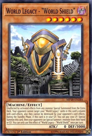 World Legacy World Shield 2018 Mega-Tins Mega Pack Yu-Gi-Oh! card