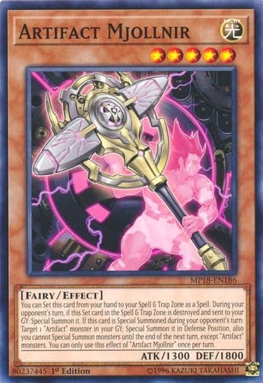 Artifact Mjollnir 2018 Mega-Tins Mega Pack Yu-Gi-Oh! card