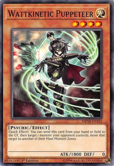 Wattkinetic Puppeteer 2018 Mega-Tins Mega Pack Yu-Gi-Oh! card