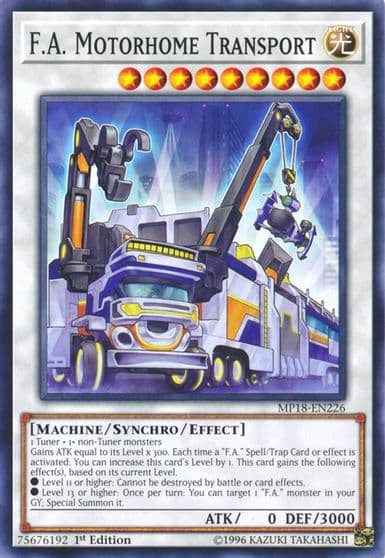 FA Motorhome Transport 2018 Mega-Tins Mega Pack Yu-Gi-Oh! card