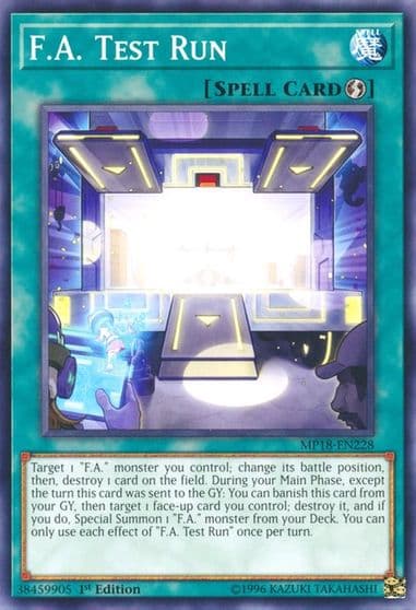 FA Test Run 2018 Mega-Tins Mega Pack Yu-Gi-Oh! card