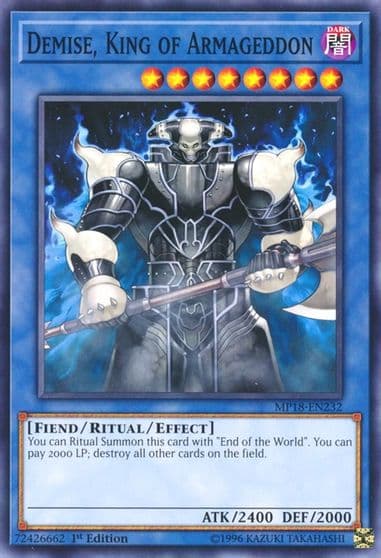 Demise King of Armageddon 2018 Mega-Tins Mega Pack Yu-Gi-Oh! card