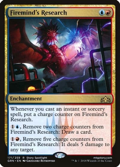 Fireminds Research Guilds of Ravnica Magic card