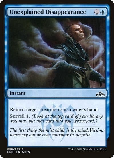 Unexplained Disappearance Guilds of Ravnica Magic card