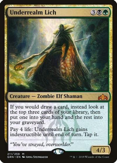 Underrealm Lich Guilds of Ravnica Magic card