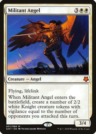 Militant Angel Magic Game Night Magic card