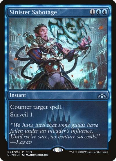 Sinister Sabotage FNM Promos Magic card