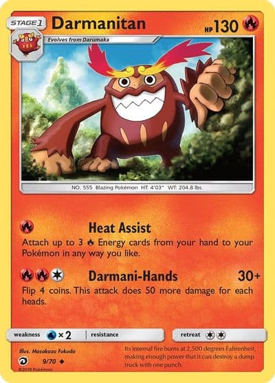 Darmanitan Dragon Majesty Pokemon card