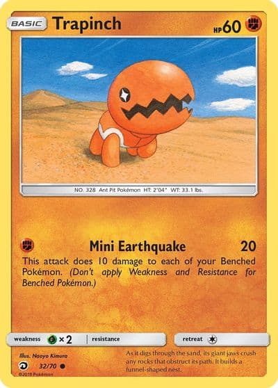 Trapinch Dragon Majesty Pokemon card