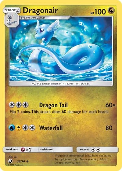 Dragonair Dragon Majesty Pokemon card
