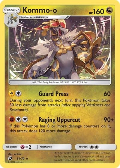 Kommo-o Dragon Majesty Pokemon card