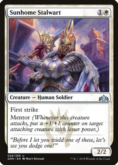 Sunhome Stalwart Guilds of Ravnica Magic card