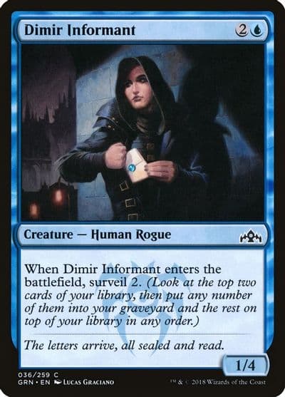 Dimir Informant Guilds of Ravnica Magic card