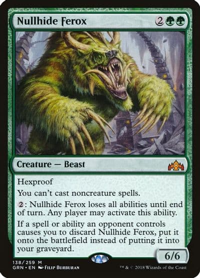 Nullhide Ferox Guilds of Ravnica Magic card
