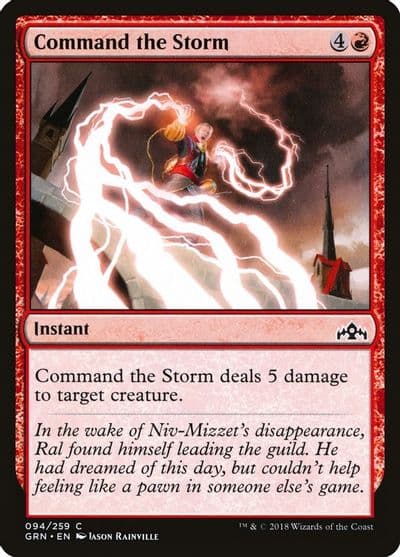 Command the Storm Guilds of Ravnica Magic card