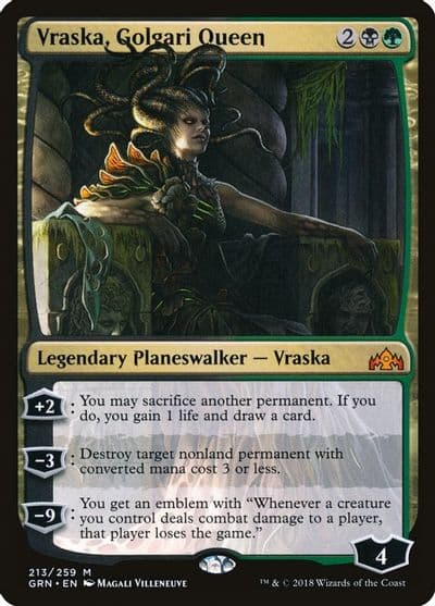 Vraska Golgari Queen Guilds of Ravnica Magic card