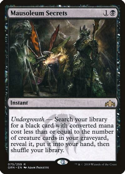Mausoleum Secrets Guilds of Ravnica Magic card