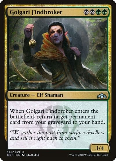 Golgari Findbroker Guilds of Ravnica Magic card