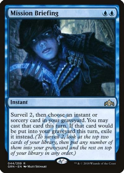Mission Briefing Guilds of Ravnica Magic card